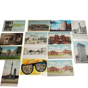 14 Baltimore Postcard Lot National Guard Armory Laurel High School Revolutionary